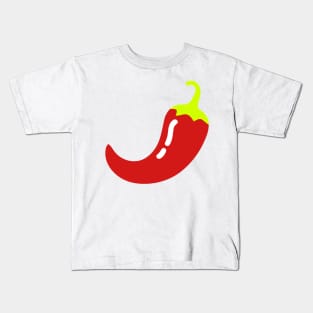 Red Chilli Emoticon Kids T-Shirt